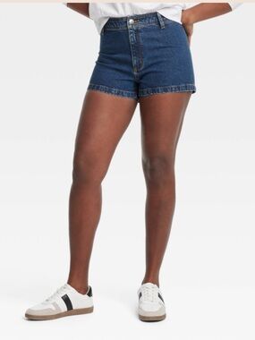 NWT Size 10 High Rise Denim Sailor Shorts Universal Thread‎
